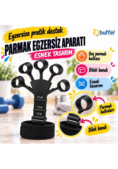 Ergonomik Bilek Ve Kol Güçlendirici Esnek Kavrama Spor Aparatı Çok renkli