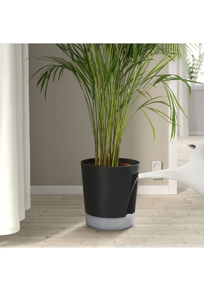 Ikea Vardtrad Sulama Düzenekli Saksı 24 Cm Antrasit
