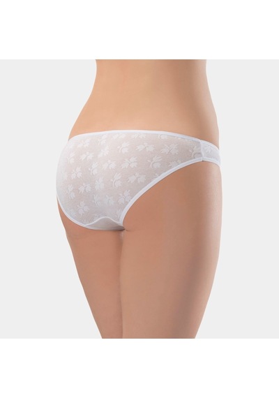Türen Kadın Jakarlı 2'li Pamuklu Bikini Külot 256/beyaz Beyaz
