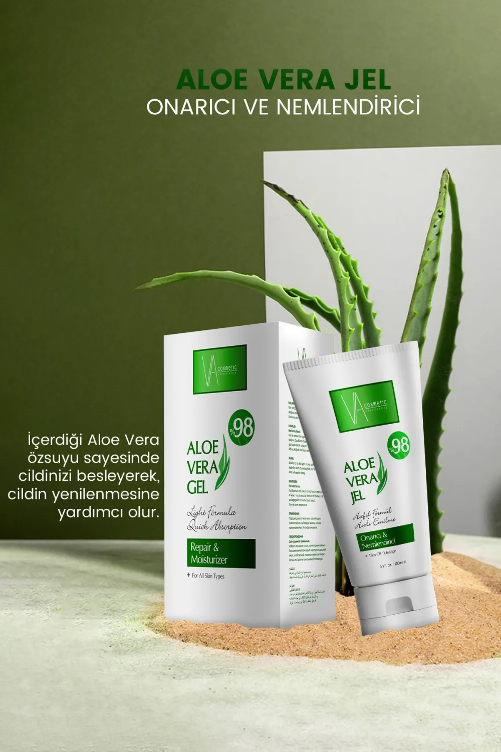 Va Cosmetic Aloe Vera Jel 150 Ml
