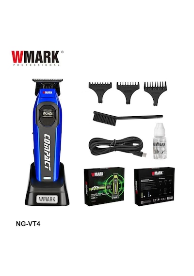 Wmark Ng-vt4 Mavi Profesyonel Detail Trimmer 7200 Rpm, 440c Bıçak, 210 Dk Kablosuz Kullanım 3 saat Wmark Ng-vt4 Mavi Profesyonel Detail Trimmer 7200 Rpm, 440c Bıçak, 210 Dk Kablosuz Kullanım 3 saat