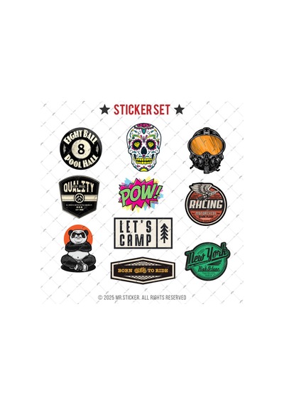 Bdls12 Küçük Boy 10lu Sticker Seti