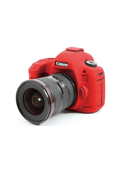 Easycover Canon 5D Mark III / 5Ds / 5Dsr Silikon Kılıf (Kırmızı)