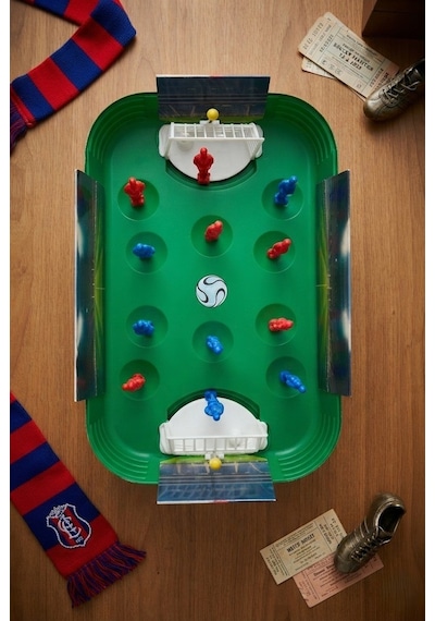 Mini Futbol Oyun Seti Taşınabilir Hareketli Mekanizmalı Eğlenceli Futbol Seti