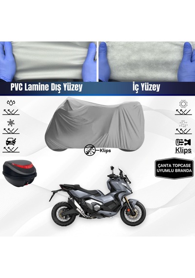 Honda Adv 350 Motosiklet Brandası Çanta Topcase Uyumlu Motor Branda