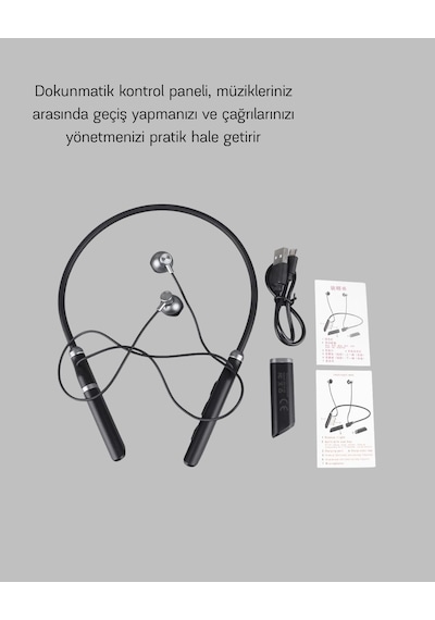 Mey İthalat Aktif Gürültü Önlemeli Bluetooth Kulaklık Dokunmatik Kontrol, Dahili Mikrofon, Yüksek Ses Kalitesi