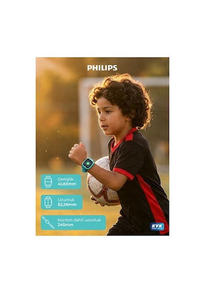 Philips W200A 1.22" Akıllı Çocuk Saati (Distribütör Garantili)