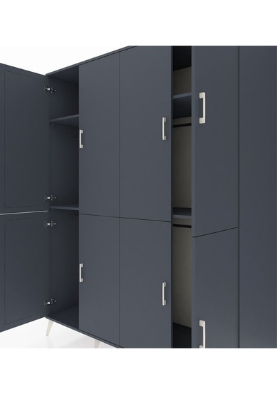 Kronos Gardrop 4 Raflı 8 Kapaklı 4 Askılı 176x59x221 Antrasit-antrasit Antrasit Kronos Gardrop 4 Raflı 8 Kapaklı 4 Askılı 176x59x221 Antrasit-antrasit Antrasit