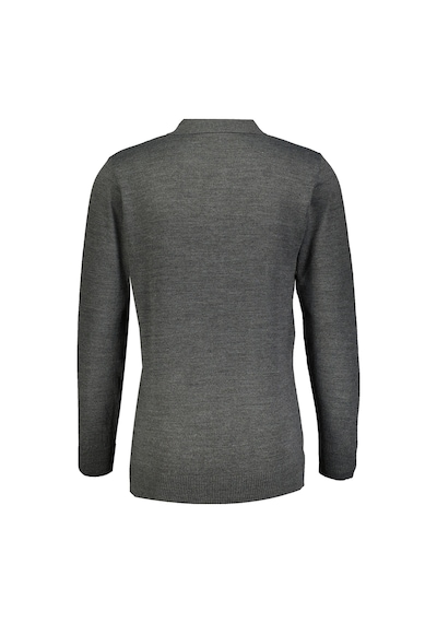Finesuits Erkek Desenli Yünlü Kazak 2422201024.dsfpyr Koyu Gri