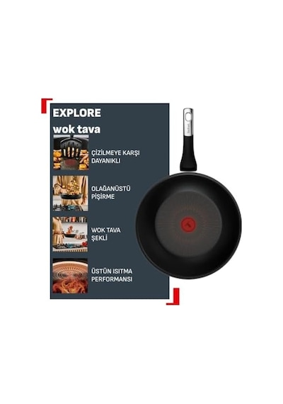 Explore Fusion Core 9x Wok Tava -28 Cm Açık Bakır