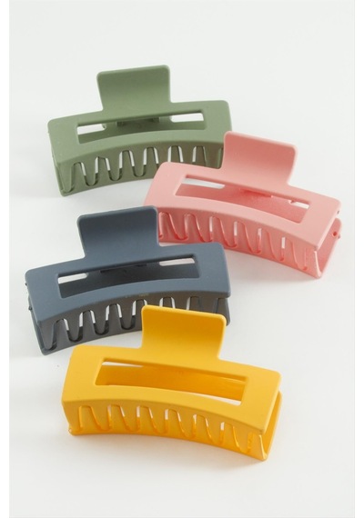 Dikdörtgen Renkli Mandal Toka 8 Cm Pembe