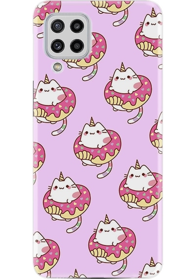 Samsung Uyumlu Galaxy M22 Kılıf Silikon Unicorn Donut 1417