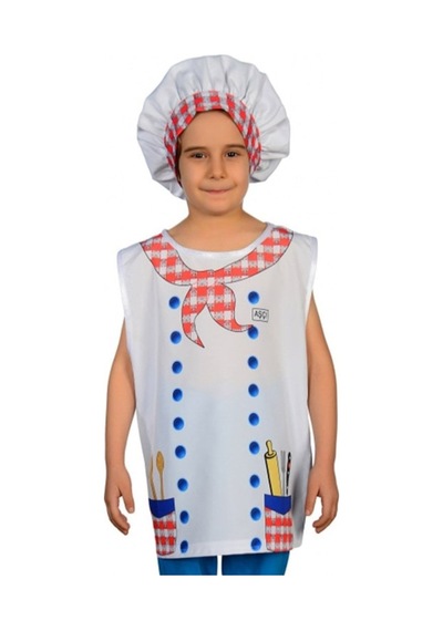 NessiWorld And-5118 Aşçı Kostümü Beyaz