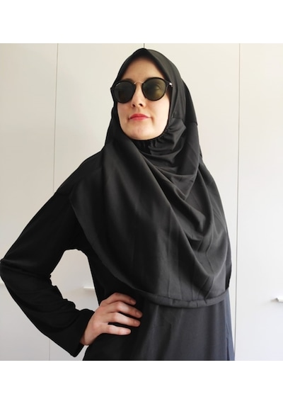 Tek Parça Namaz Elbisesi (Siyah) Siyah