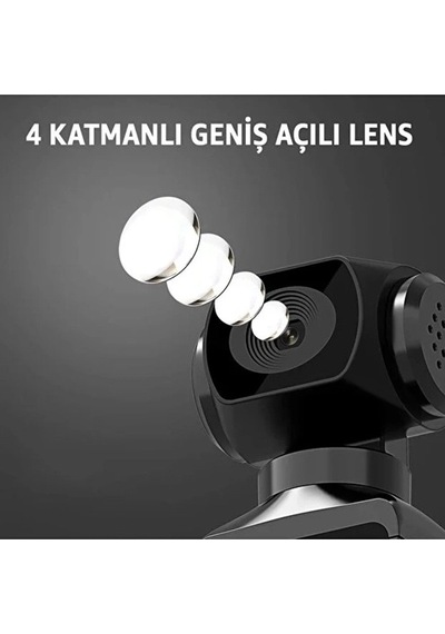 4k Ultra Hd Aksiyon Kamerası 270 Geniş Açı Döner Klips Su Geçirmez Kılıf Wifi Kamera