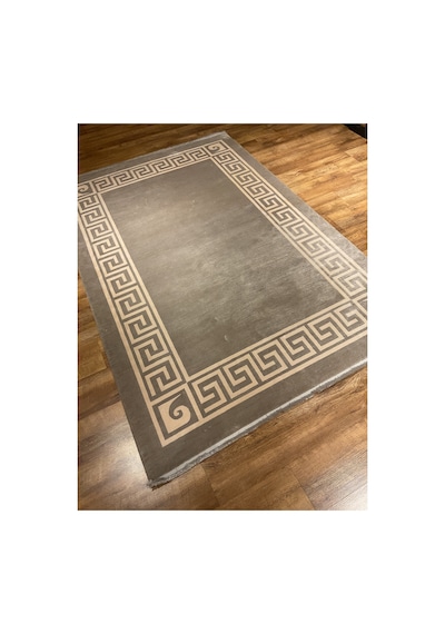 Monet Mt26a Koyu Gri Krem Halı