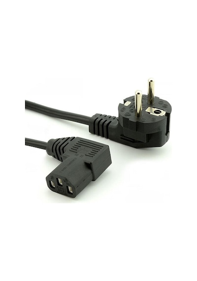 Power  kablosu 90 derece L power kablo 3x0.75 mm kanlo 3metre