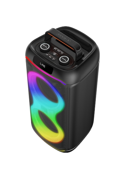 Gd-2608 Dijital Led Göstergeli Fm Radyolu Mikrofonlu Rgb Tws Çift 6.5 İnç Stereo Bass Kablosuz Karaoke Hoparlör