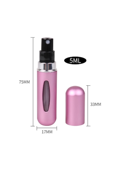 Tr Mukko Home X2 Adet Parfüm Şişesi Çanta Içi Mini Doldurulabilir Seyahat Cep Yedek Parfüm Şişesi 5 Ml
