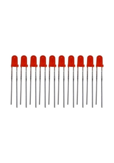 Elektronikport-Led 3Mm Kırmızı Difused (10 Adet)