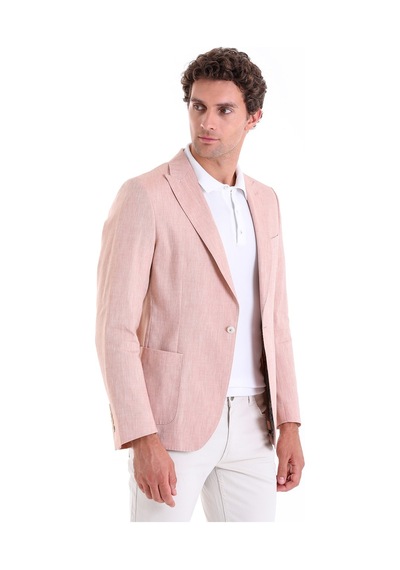 Hatemoğlu Kahverengi Slim Fit Düz Sivri Yaka Casual Keten Ceket Kahverengi Hatemoğlu Kahverengi Slim Fit Düz Sivri Yaka Casual Keten Ceket Kahverengi
