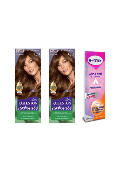 Koleston Naturals Saç Boya 6 - 0 Koyu Kumral 2 Adet