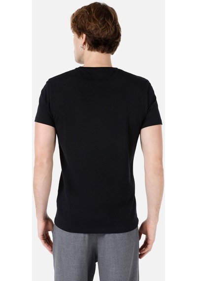 Colin's Colins Siyah Erkek Tshirt K.Kol Cl1067043 Q1.V2 Blk Siyah