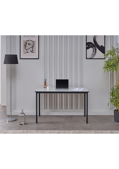 Arpelia Çalışma Masası 125x65 Cm (Gri - Lava)