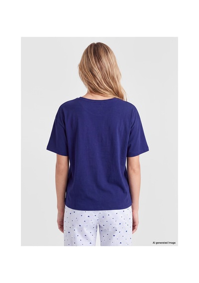 LC Waikiki Alıta Cıty Farkıyla Lcw Dream Mavi Penye Desenli Kısa Kollu Kadın Pijama Takım Mavi - 929503409 Mavi LC Waikiki Alıta Cıty Farkıyla Lcw Dream Mavi Penye Desenli Kısa Kollu Kadın Pijama Takım Mavi - 929503409 Mavi