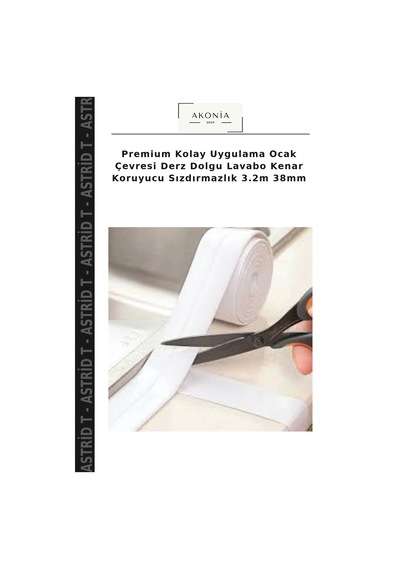 Premium Kolay Uygulama Ocak Çevresi Derz Dolgu Lavabo Kenar Koruyucu Sızdırmazlık 3.2m 38mm