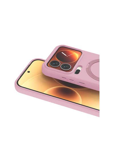 Newface - 556 - Xiaomi Mi 17 Pro Max Regal Magsafe Standlı Kapak - - Spt-gld - Açık Pembe