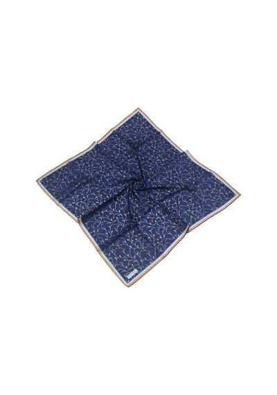 Mim Eşarp Mısırlı Eşarpları Silky Cocoon Sport Twill Eşarp Lacivert