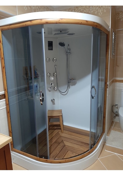 120X120 Duş Üstü Bambu Kompakt Sistem Sistem 1