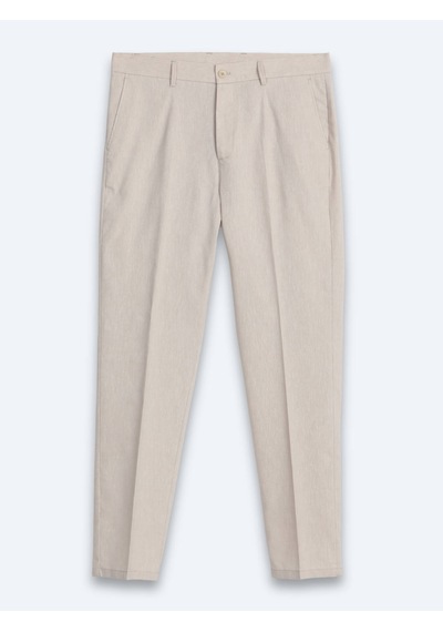 Kip Taş Kumaş Relaxed Fit Casual Keten Karışımlı Pantolon