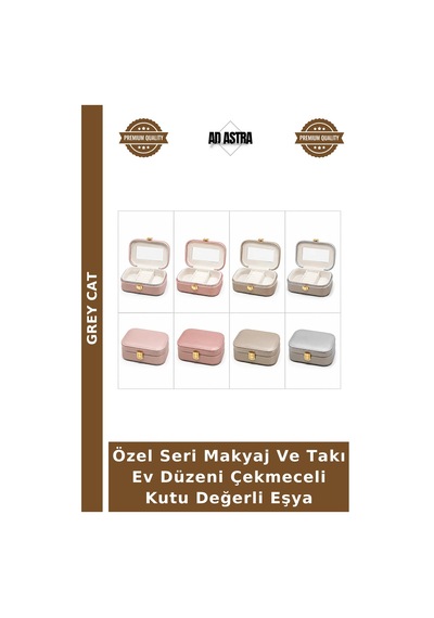 Özel Seri Makyaj Ve Takı Ev Düzeni Çekmeceli Kutu Değerli Eşya Çok Renkli