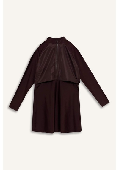 Defacto Regular Fıt 5li Kahverengi Burkini Mayo G8897ax26smbn340 Kahve-bn340