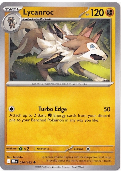 Lycanroc 090/162 - Temporal Forces - Pokemon Kartı Mint