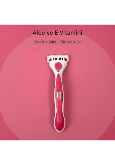Wilkinson Sword Quattro Sistem Kadın Tıraş Bıçağı Vakumlu Tutma Aparatı İle Birlikte