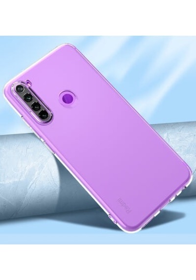 Xiaomi Redmi Note 8 İle Uyumlu Kılıf Şeffaf Kamera Korumalı Esnek Silikon Telefon Kılıfı Kapak