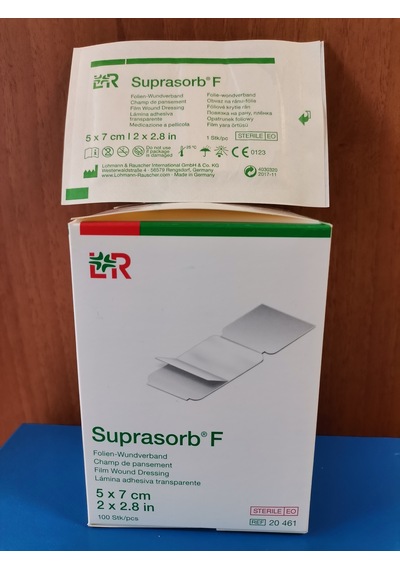 Lohmann Rauscher Suprasorb F Şeffaf Film Yara Örtüsü 5 x 7 CM
