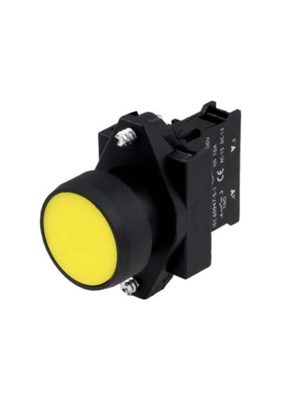 Siemens 3sb6110-0ab30-1ba0 Buton Komple Yaylı Plastik Sarı 1no