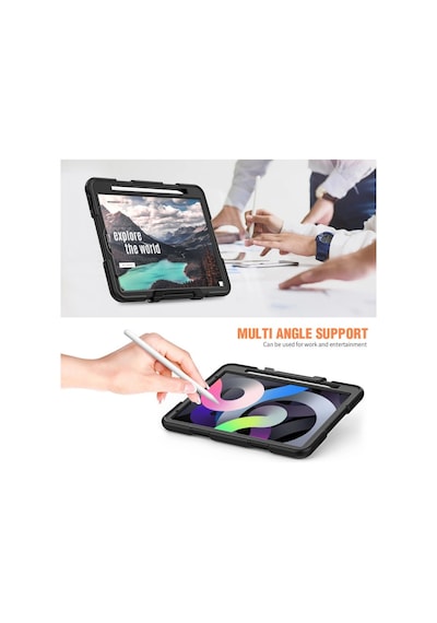 Apple İpad Pro 11 2020 Kılıf Griffin Tablet Kapak - Siyah Arka Kapak