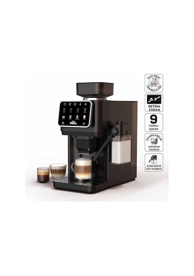 Arzum OK0042 Okka Barista Pro 1400W Duo Heat Teknolojisi Otomatik Espresso Makinesi