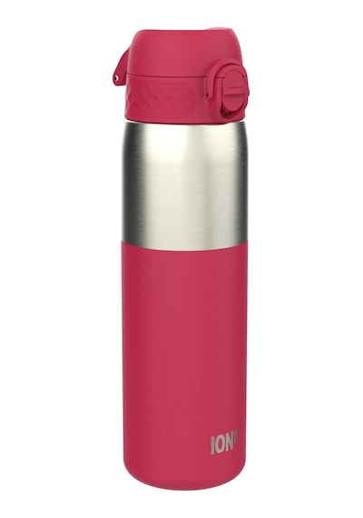 Ion8 - Paslanmaz Çelik İnce Suluk - Fuşya - 600 Ml - Sızdırmaz
