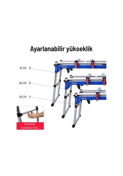 150 Kg Taşınabilir Tekerlekli Çalışma Masası İle Rahat Çalışma