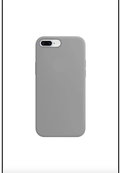 İphone 7 Plus / 8 Plus Uyumlu Lansman Kılıf İç Kısmı Kadife Silikon Telefon Kılıfı Gri
