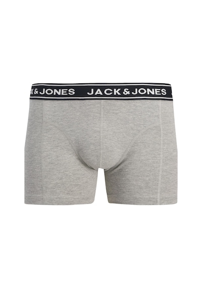 Jack & Jones Erkek Jacdanny Solıd Trunks 3 Pack Pamuklu Boxer Açık Mavi