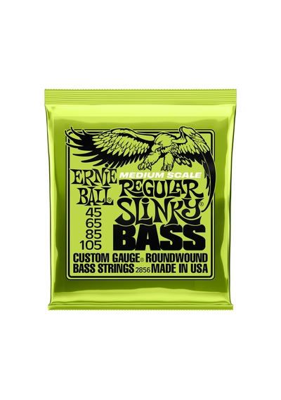 Ernie Ball Düzenli Slinky Nikel Yara Orta Ölçekli Bas Telleri, Ölçü 45-105