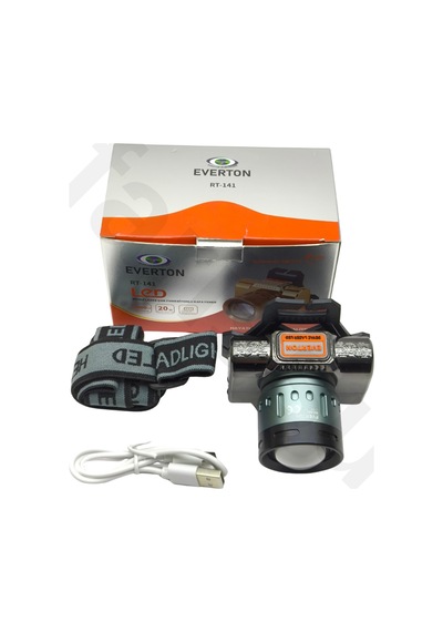 Rt-141 20w 2000 Lümen Şarjlı Sensörlü Zoomlu Profesyonel Kafa Feneri 16 Saat Çalışma Çok Renkli