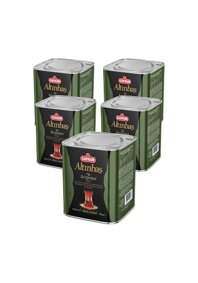 Altınbaş Çayı Teneke Kutu Bergamotlu 100 Gr. Beşli Paket